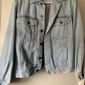 Vintage 80’s Guess Georges Marciano light wash denim jacket
